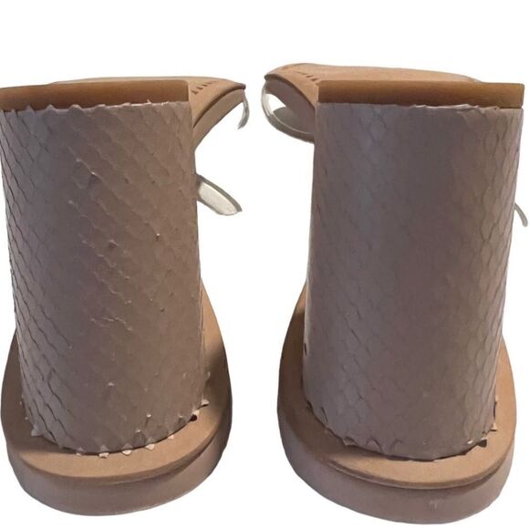 Dolce Vita Clear Double Strap Snake Print Heel Sandals Size 9.5 - Picture 4 of 16